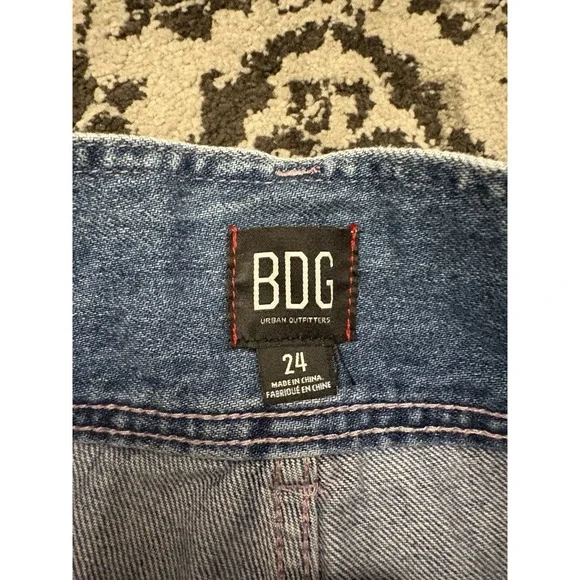 Urban Outfitters BDG White Washed High Rise Short Shorts Size 24 - Picture 5 of 12